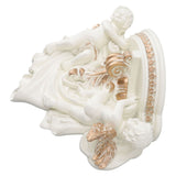 Resin Angel Wall Shelf European Exquisite Beautiful Decoration Rack for Bedroom Living Room Kitchen Beige Gold - Close-Up Angle