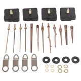 Clock Repairing Replacement Kit with Walnut Wood Hands and Quartz Movement Parts for Watch DIY - Front View