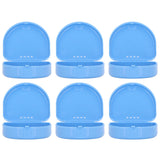 12 Pcs Denture Box Plastic Tooth Dental Orthodontic Retainer Compact Storage Case - Front View