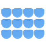 12 Pcs Denture Box Plastic Tooth Dental Orthodontic Retainer Compact Storage Case