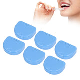 12 Pcs Denture Box Plastic Tooth Dental Orthodontic Retainer Compact Storage Case