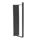 Washing Machine Hanger Holder Wall Mounted Magnetic Suction Thickened Panel Wall Towel Rack for Bathroom Wash Machine Black - Side View