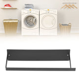 Washing Machine Hanger Holder Wall Mounted Magnetic Suction Thickened Panel Wall Towel Rack for Bathroom Wash Machine Black