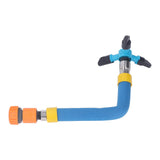 Trampoline Sprinkler Auto Rotate Children Outdoors Plastic Whirling Sprinkler for Summer Gardening Small - 45-Degree Angle