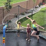Trampoline Sprinkler Auto Rotate Children Outdoors Plastic Whirling Sprinkler for Summer Gardening Small