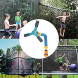 Trampoline Sprinkler Auto Rotate Children Outdoors Plastic Whirling Sprinkler for Summer Gardening Large