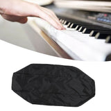 Piano Keyboard Dust Cover Waterproof Breathable Stretchy Black Electric Piano Protective Cover for 61 Keys Digital Piano - Extra Image