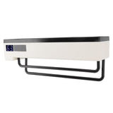 Toothbrush Holder UVC Disinfection 2 in 1 Solar Charging Digital Display Wall Mounted Automatic Toothbrush Sterilizer