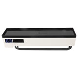 Toothbrush Holder UVC Disinfection 2 in 1 Solar Charging Digital Display Wall Mounted Automatic Toothbrush Sterilizer - 45-Degree Angle