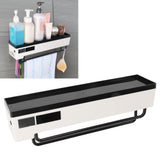 Toothbrush Holder UVC Disinfection 2 in 1 Solar Charging Digital Display Wall Mounted Automatic Toothbrush Sterilizer