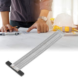 Woodworking Marking T Rulers Positioning Scribing Ruler Gauge Carpenter Measuring Mark Ruler 300mm - Extra Image