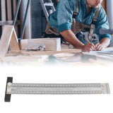 Woodworking Marking T Rulers Positioning Scribing Ruler Gauge Carpenter Measuring Mark Ruler 300mm