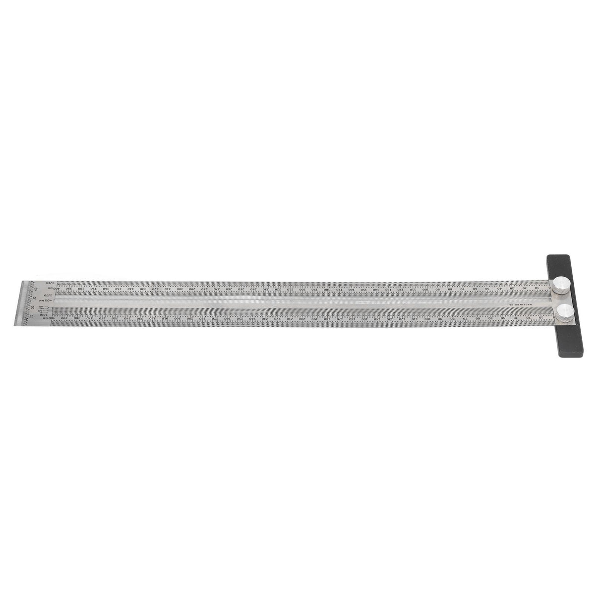 Woodworking Marking T Rulers Positioning Scribing Ruler Gauge Carpenter Measuring Mark Ruler 400mm