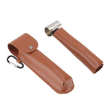 Outdoor Survival Multitool Stainless Steel Hole Drilling Punching Tool with Storage Bag Brown - 45-Degree Angle