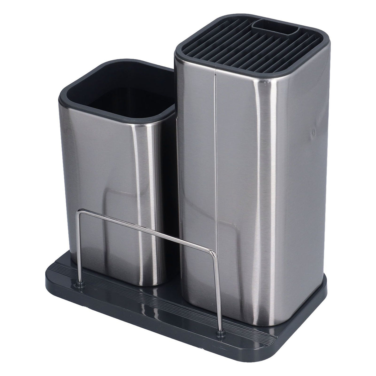 Stainless Steel Knife Holder Universal Kitchen Knife Organizer for Multiple Kitchen Knives and Scissors