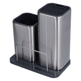 Stainless Steel Knife Holder Universal Kitchen Knife Organizer for Multiple Kitchen Knives and Scissors