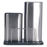 Stainless Steel Knife Holder Universal Kitchen Knife Organizer for Multiple Kitchen Knives and Scissors - Close-Up Angle