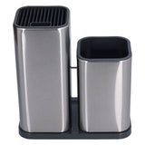 Stainless Steel Knife Holder Universal Kitchen Knife Organizer for Multiple Kitchen Knives and Scissors