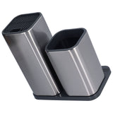 Stainless Steel Knife Holder Universal Kitchen Knife Organizer for Multiple Kitchen Knives and Scissors