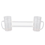 Beer Mug Anti Drop Crystal Lead Free Drinking Glasses with Handle for Bar KTV Freezer