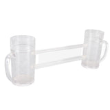 Beer Mug Anti Drop Crystal Lead Free Drinking Glasses with Handle for Bar KTV Freezer - Side View