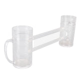 Beer Mug Anti Drop Crystal Lead Free Drinking Glasses with Handle for Bar KTV Freezer