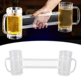 Beer Mug Anti Drop Crystal Lead Free Drinking Glasses with Handle for Bar KTV Freezer - Extra Image