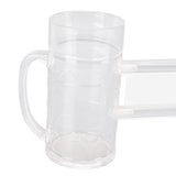 Beer Mug Anti Drop Crystal Lead Free Drinking Glasses with Handle for Bar KTV Freezer