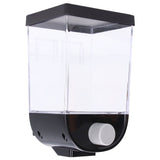 Square Dry Food Dispenser Wall Mounted Grain Storage Container Laundry Bead Cereal Dispenser for Kitchen1L