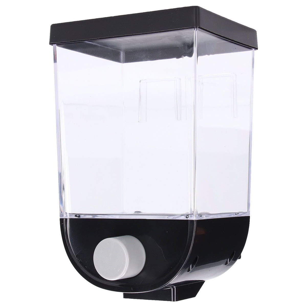 Square Dry Food Dispenser Wall Mounted Grain Storage Container Laundry Bead Cereal Dispenser for Kitchen1L