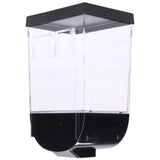 Square Dry Food Dispenser Wall Mounted Grain Storage Container Laundry Bead Cereal Dispenser for Kitchen1L - 45-Degree Angle
