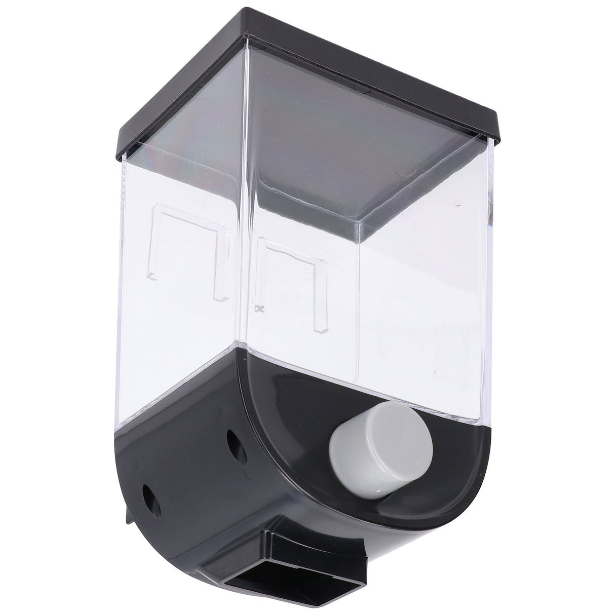 Square Dry Food Dispenser Wall Mounted Grain Storage Container Laundry Bead Cereal Dispenser for Kitchen1L