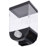 Square Dry Food Dispenser Wall Mounted Grain Storage Container Laundry Bead Cereal Dispenser for Kitchen1L - Low Angle