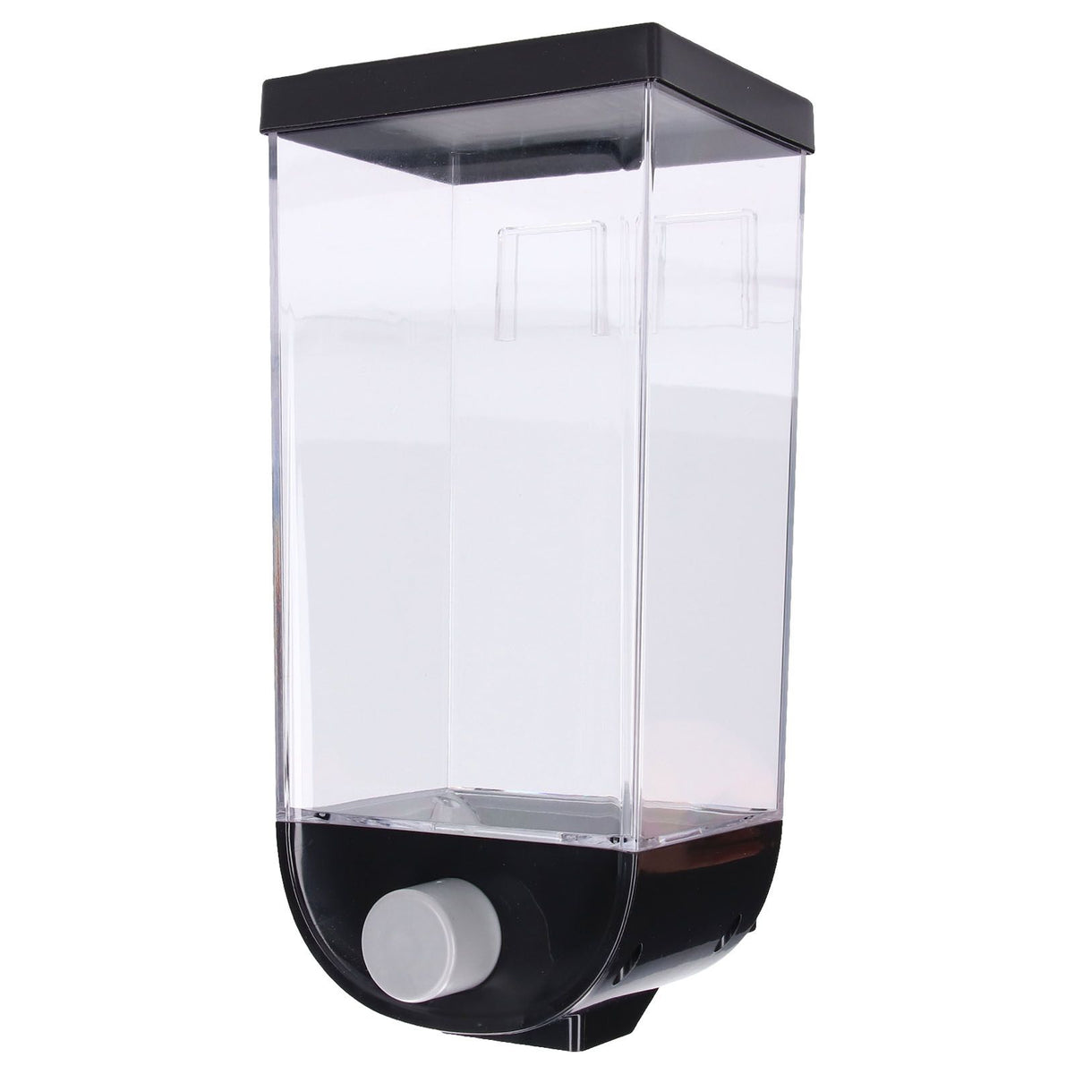 Square Dry Food Dispenser Wall Mounted Grain Storage Container Laundry Bead Cereal Dispenser for Kitchen1.5L