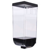 Square Dry Food Dispenser Wall Mounted Grain Storage Container Laundry Bead Cereal Dispenser for Kitchen1.5L