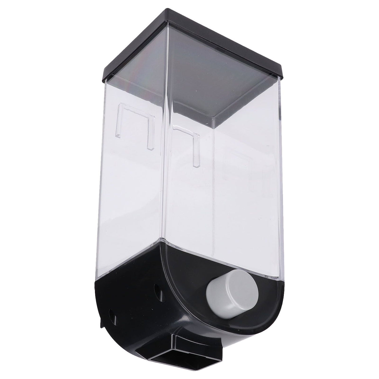 Square Dry Food Dispenser Wall Mounted Grain Storage Container Laundry Bead Cereal Dispenser for Kitchen1.5L