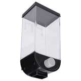 Square Dry Food Dispenser Wall Mounted Grain Storage Container Laundry Bead Cereal Dispenser for Kitchen1.5L