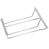 Stainless Steel Double Row Wine Glass Stemware Rack Hanging Stemware Holder Under CabinetS - Side View