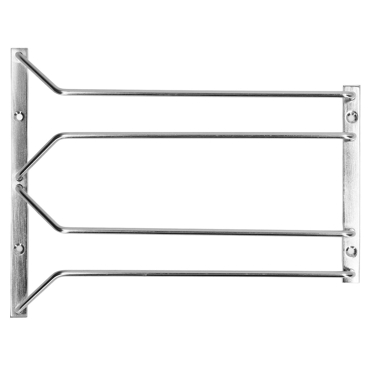 Stainless Steel Double Row Wine Glass Stemware Rack Hanging Stemware Holder Under CabinetS