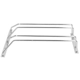 Stainless Steel Double Row Wine Glass Stemware Rack Hanging Stemware Holder Under CabinetS