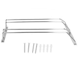 Stainless Steel Double Row Wine Glass Stemware Rack Hanging Stemware Holder Under CabinetM