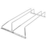 Stainless Steel Double Row Wine Glass Stemware Rack Hanging Stemware Holder Under CabinetM - 45-Degree Angle
