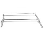 Stainless Steel Double Row Wine Glass Stemware Rack Hanging Stemware Holder Under CabinetM