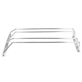 Stainless Steel Double Row Wine Glass Stemware Rack Hanging Stemware Holder Under CabinetM