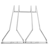 Stainless Steel Double Row Wine Glass Stemware Rack Hanging Stemware Holder Under CabinetM