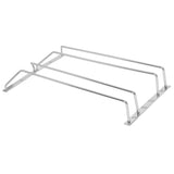 Stainless Steel Double Row Wine Glass Stemware Rack Hanging Stemware Holder Under CabinetM