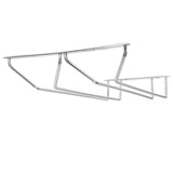 Stainless Steel Double Row Wine Glass Stemware Rack Hanging Stemware Holder Under CabinetM - Extra Image