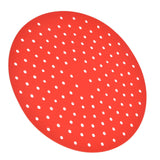 20cm Anti Slip Round Cooking Fryer Mat Anti Sticking Silicone Steamer Liners For KitchenRed