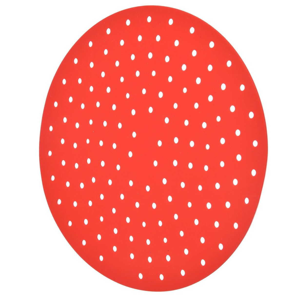 20cm Anti Slip Round Cooking Fryer Mat Anti Sticking Silicone Steamer Liners For KitchenRed