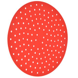 20cm Anti Slip Round Cooking Fryer Mat Anti Sticking Silicone Steamer Liners For KitchenRed